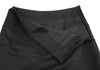 HOMMA JAPAN. Black Wool Gabardine Switching Design Skirt