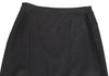HOMMA JAPAN. Black Wool Gabardine Switching Design Skirt