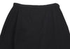 HOMMA Japan. Black Wool Gabardine Switching Design Long Skirt