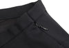 HOMMA Japan. Black Wool Gabardine Switching Design Long Skirt