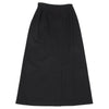 HOMMA Japan. Black Wool Gabardine Switching Design Long Skirt