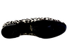 Saint Laurent Paris. White Leopard Print Ponyhair Slip On Flats Size 8.5