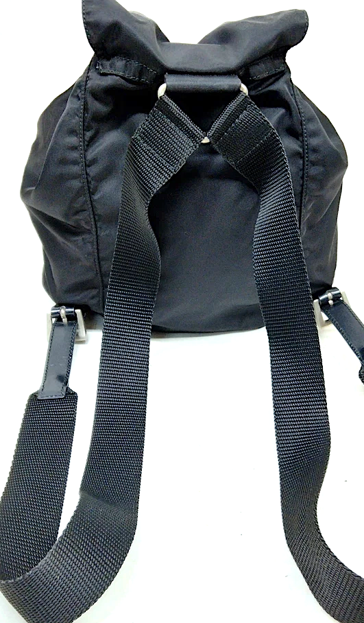PRADA ITALY. Black Tessuto Nylon MIni Backpack
