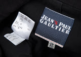 Jean-Paul GAULTIER Paris. Black Cotton Moleskin Coat