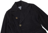 Jean-Paul GAULTIER Paris. Black Cotton Moleskin Coat