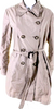 Prada Italy. Beige Polymaide/Nylon Double Breasted Belt Long Sleeve Trench Coat