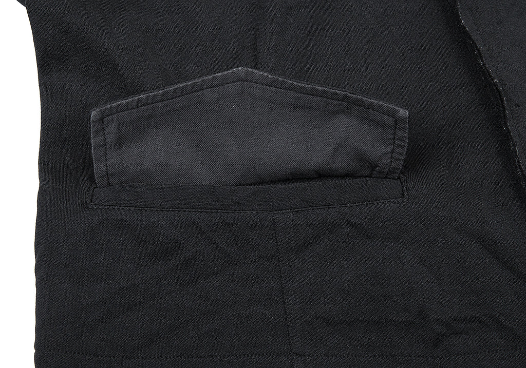 Yohji Yamamoto Japan. Y's Cutting Design Black PolyTech Jacket