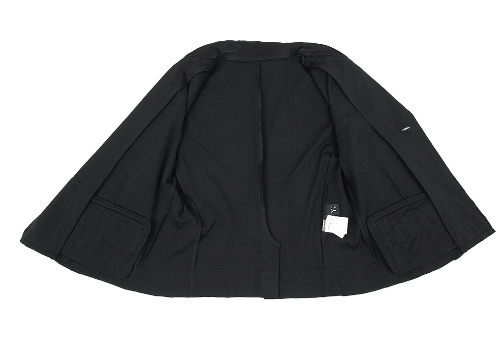 Yohji Yamamoto Japan. Y's Cutting Design Black PolyTech Jacket