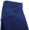 JW Anderson UK. New W/tags. Midnite Blue Asymmetric Side-Button Midi Skirt