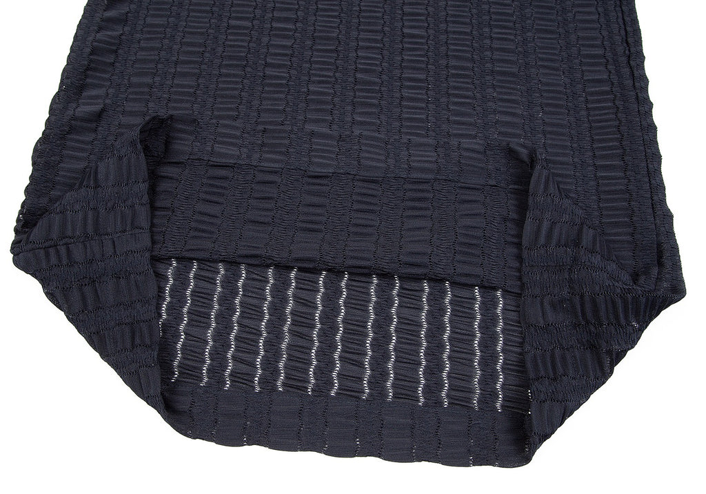 COMME des GARCONS JAPAN. Navy Color Gather Lace Shirt