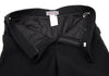 YOHJI YAMAMOTO JAPAN. NOIR. Black Wool Pants Button Accent Pockets