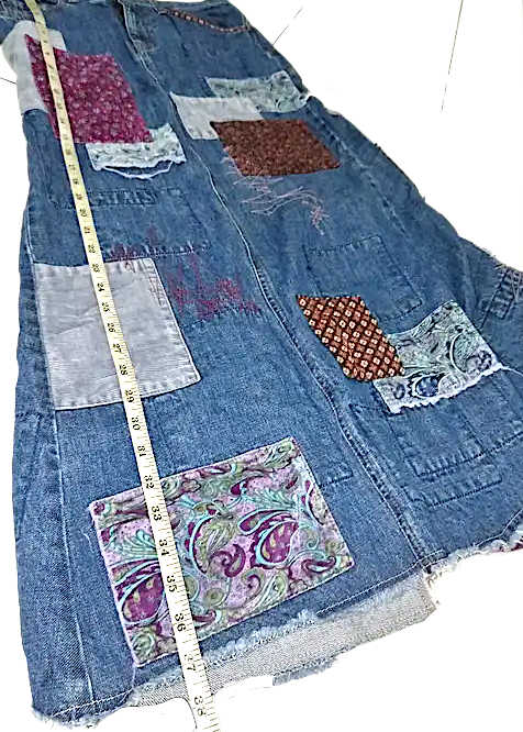 HYSTERIC GLAMOUR JAPAN. "KINKY" Patchwork Denim Skirt