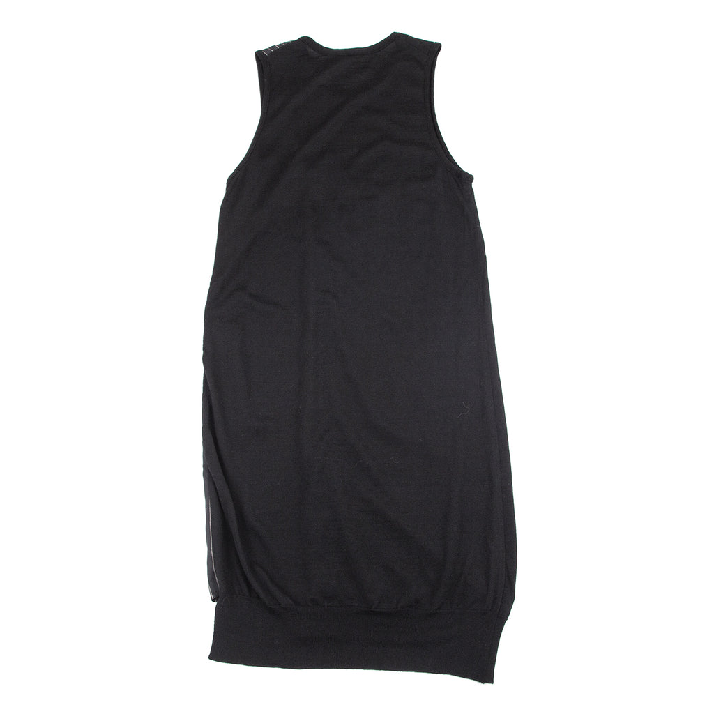 YOHJI YAMAMOTO JAPAN. Y's  RISMAT by Y's. Striped Switching Black Dress