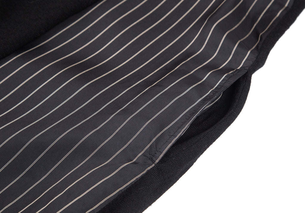 YOHJI YAMAMOTO JAPAN. Y's  RISMAT by Y's. Striped Switching Black Dress