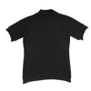 YOHJI YAMAMOTO JAPAN. Y's Black Chunky Knit Short Sleeve Polyester Sweater