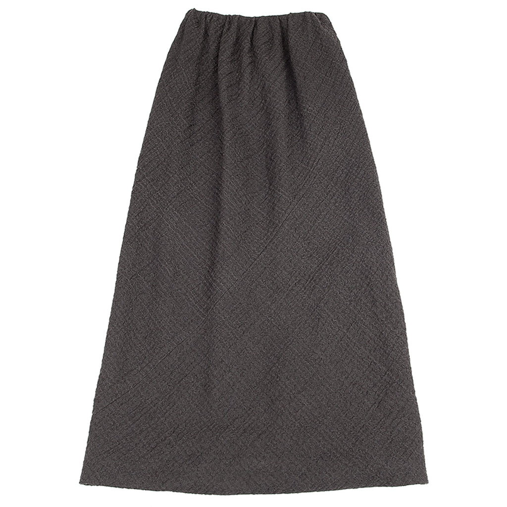 JURGEN LEHL Charcoal Grey Wool Silk Knit Design Skirt