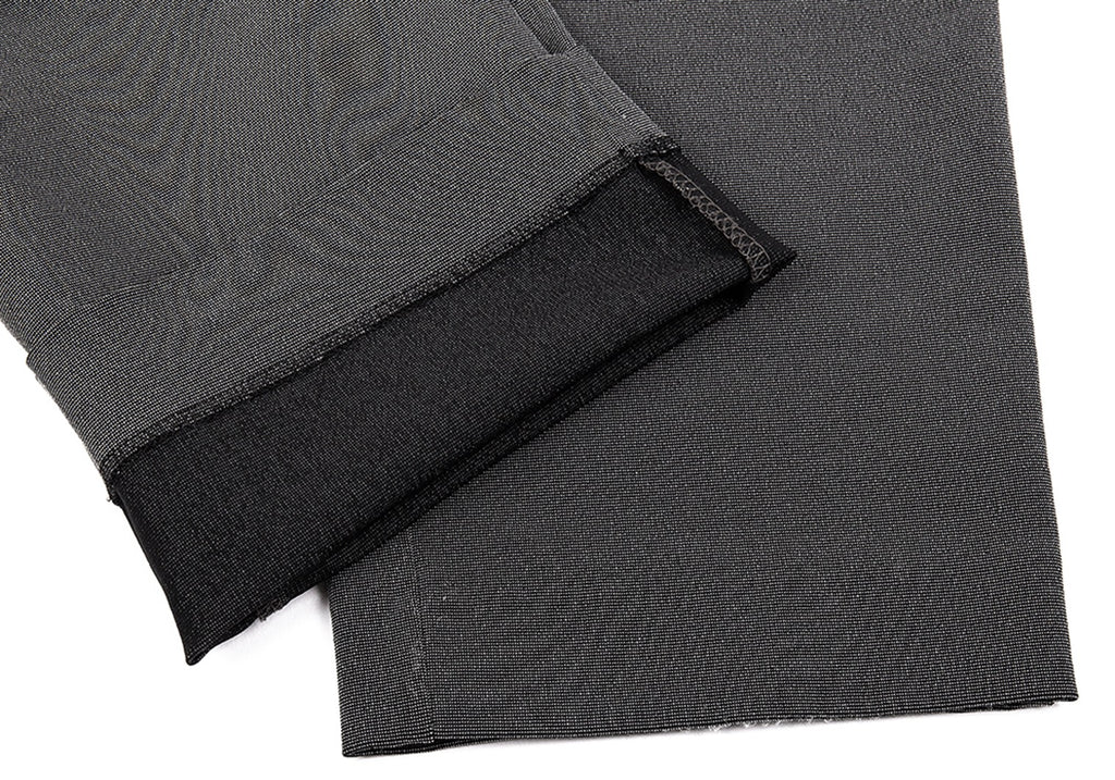 ISSEY MIYAKE JAPAN. Charcoal Polyester Stretch Pants