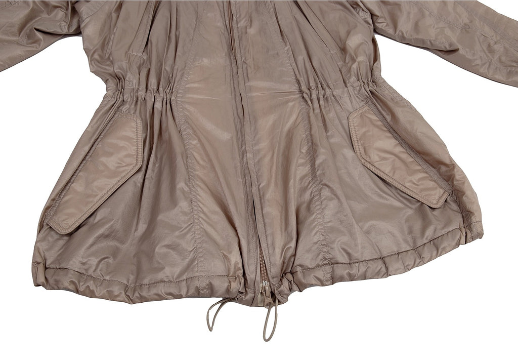 ISSEY MIYAKE JAPAN. FETE Mocha Color Batting Windbreaker Coat