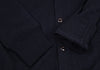 45RPM JAPAN. Navy Wool Long Sleeve Knit Shirt