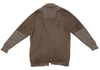 KAPITAL JAPAN. Mocha Switching Wool Knit Jacket