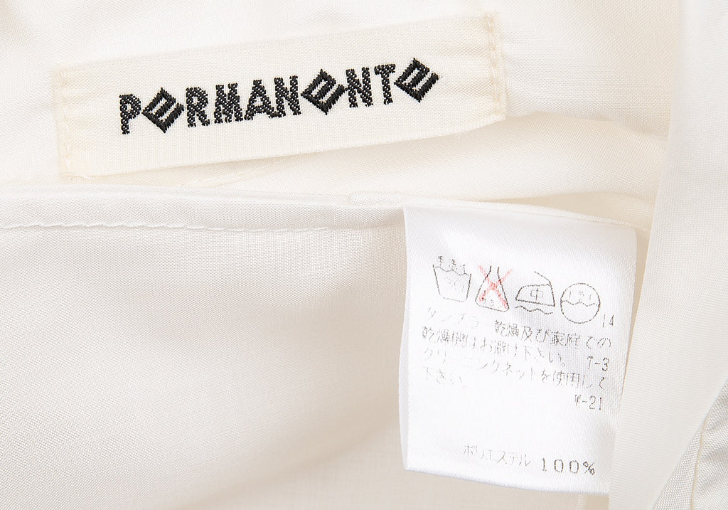 ISSEY MIYAKE Japan. PERMANENTE. White Long Sleeve Shirt