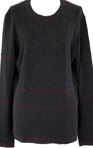 Prada Italy.  Virgin Brown Tweed Wool Knee-Length Dress