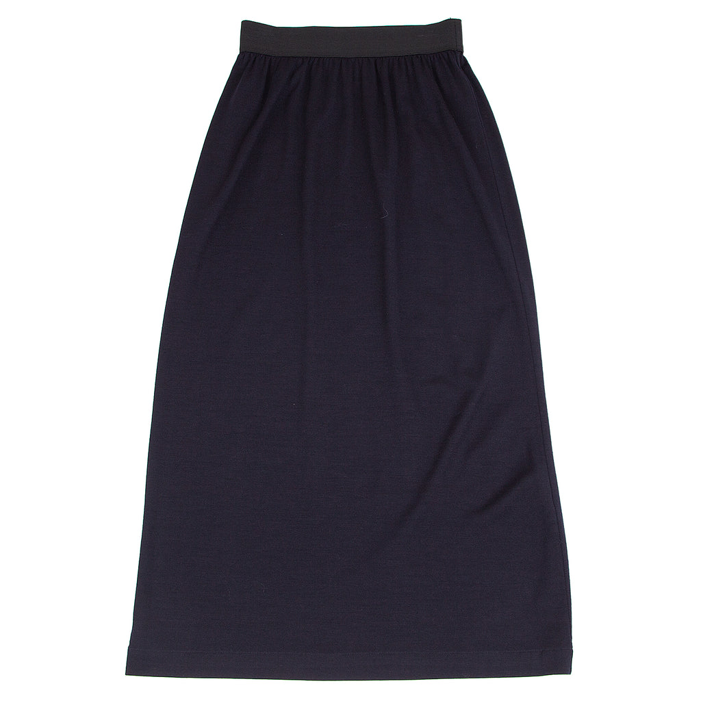 COMME des GARCONS JAPAN. Navy Knit Skirt