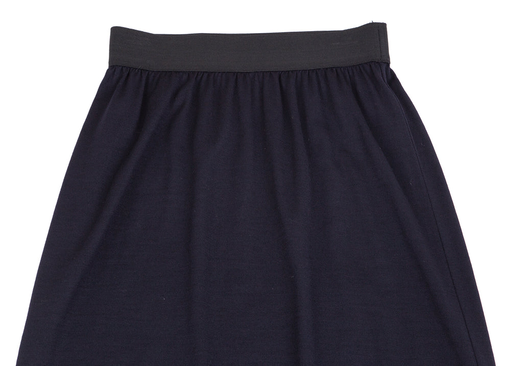 COMME des GARCONS JAPAN. Navy Knit Skirt