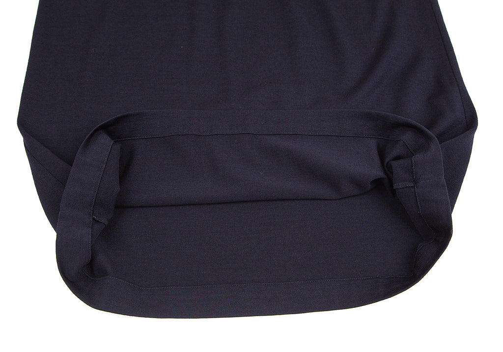 COMME des GARCONS JAPAN. Navy Knit Skirt