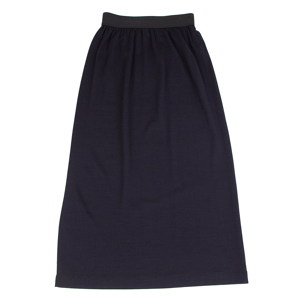 COMME des GARCONS JAPAN. Navy Knit Skirt