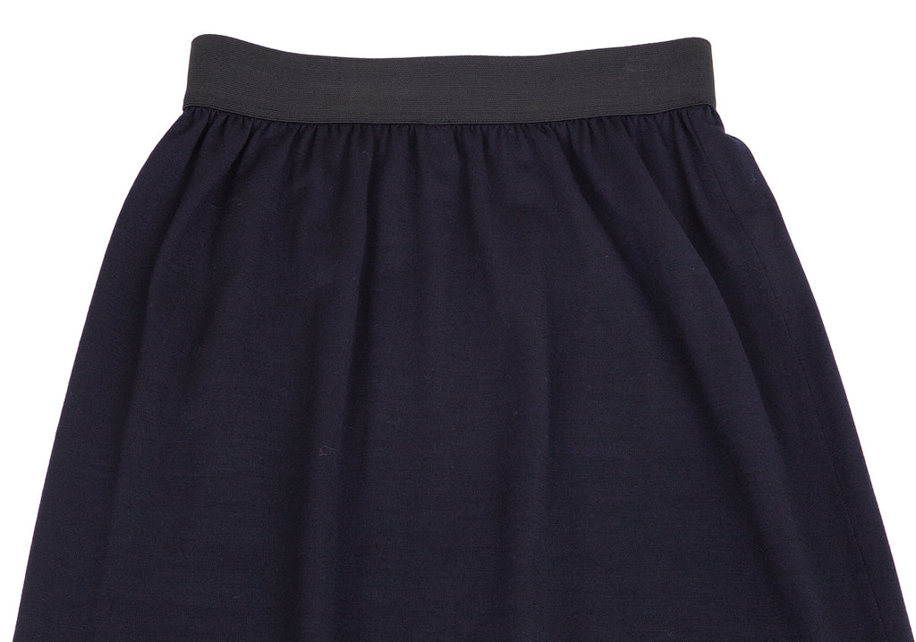 COMME des GARCONS JAPAN. Navy Knit Skirt