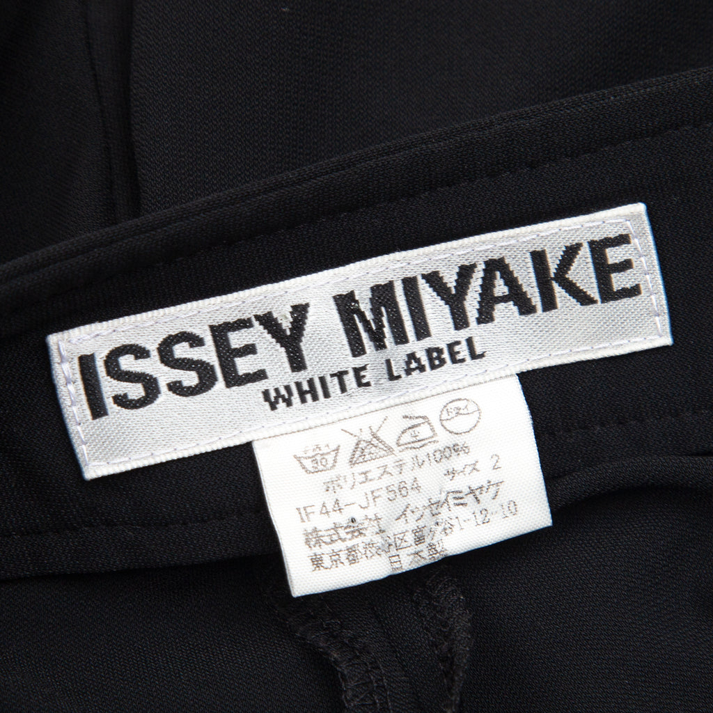 ISSEY MIYAKE JAPAN. WHITE LABEL. Black Stretched Wide Pants