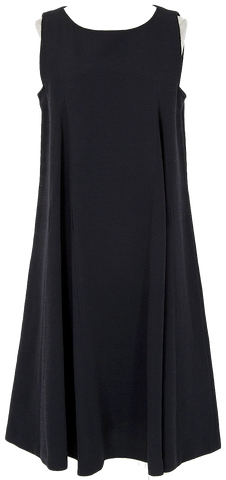 Jean Paul Gaultier Paris. FEMME. Black Stretched Tuck Skirt