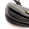 Valentino Garavani Italy. Black Leather Shoulder Bag