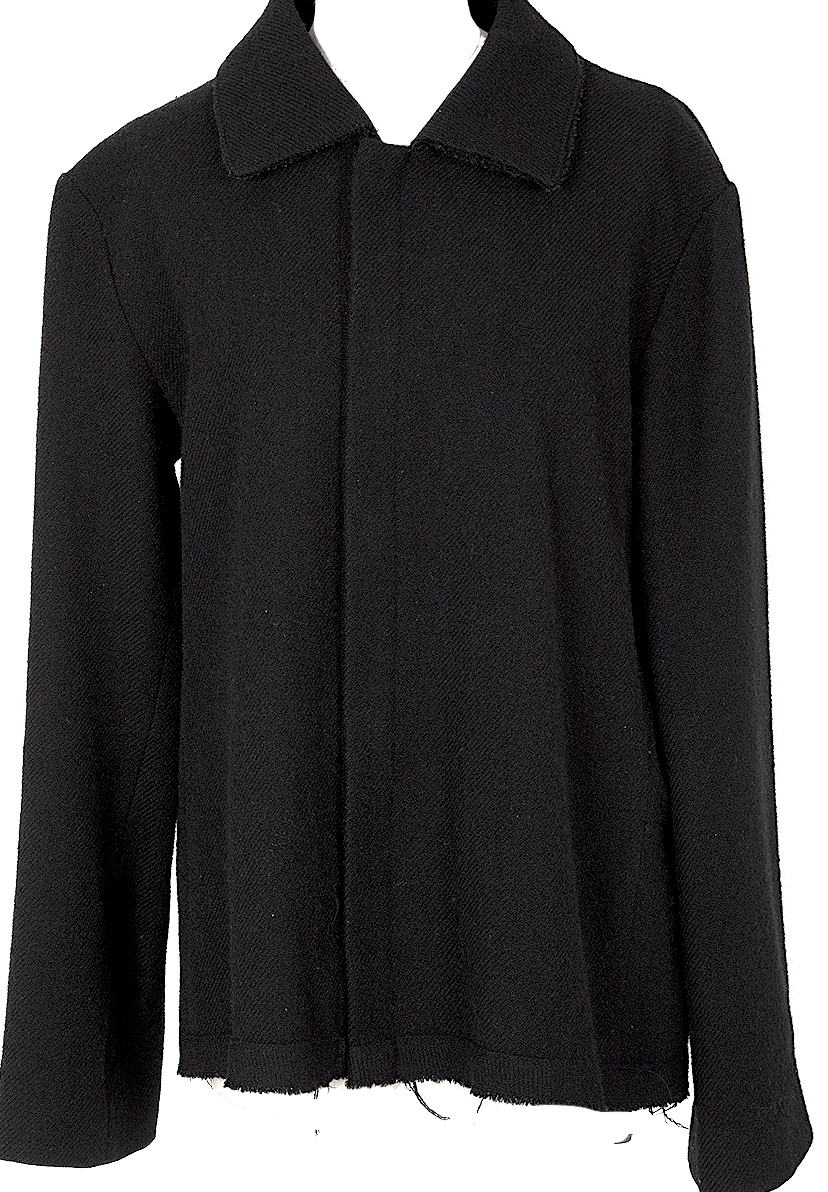 Yohji Yamamoto Japan. Y's Snap Button Black Wool Knit Jacket