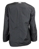 JIL SANDER Dark Raisin Brown Leather & Black Poly Techno Reversible Jacket