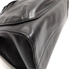 Gucci Italy. Black Leather Bamboo Handle Shoulder Bag / Tote Bag