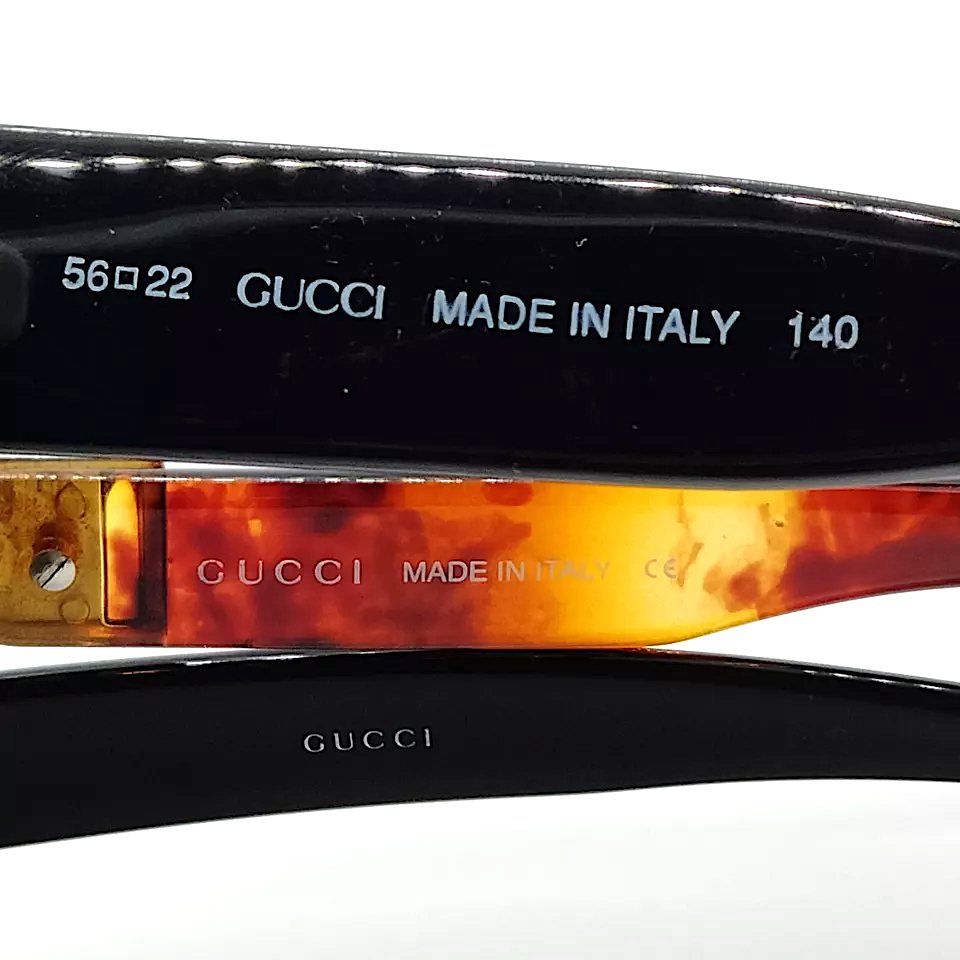 Gucci Italy. Vintage Authentic Sunglasses with Original Gucci Cases