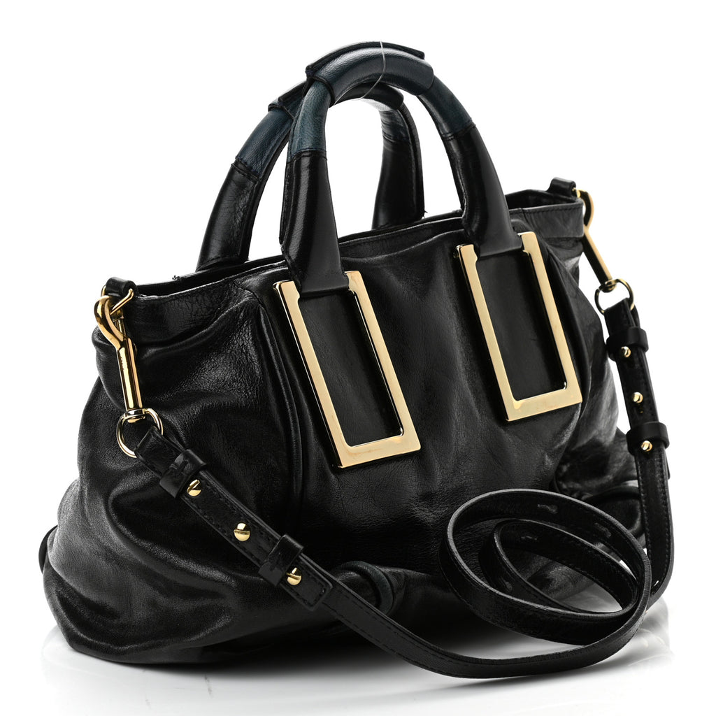 Chloe Paris. Black Leather MINI Crossbody / Shoulderbag