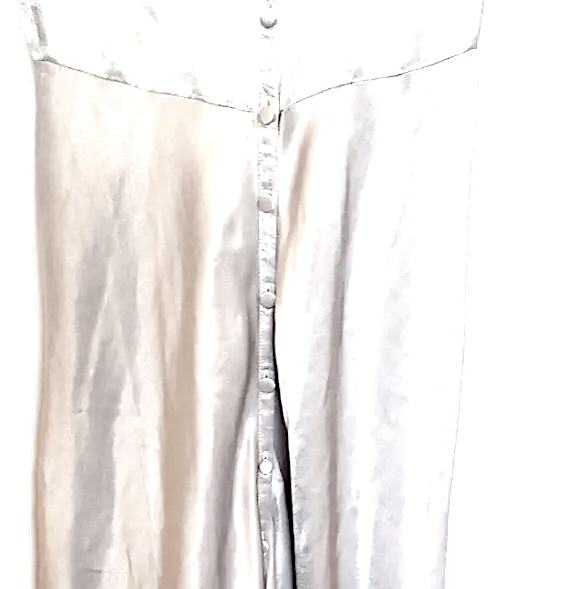 Ghost UK. Tanya Sarne. Liquie Silver Viscose/Rayon  Sleeveless Maxi Dress