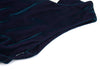 LIMI feu JAPAN. NEW W/TAGS Navy Velour Kaleidoscope Print Switching Dress