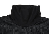 Comme des Garcons Japan. Black Mesh Switching Side Tape Top