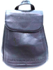 Valentino Garavani Italy. Black Leather Logo BackPack Bag