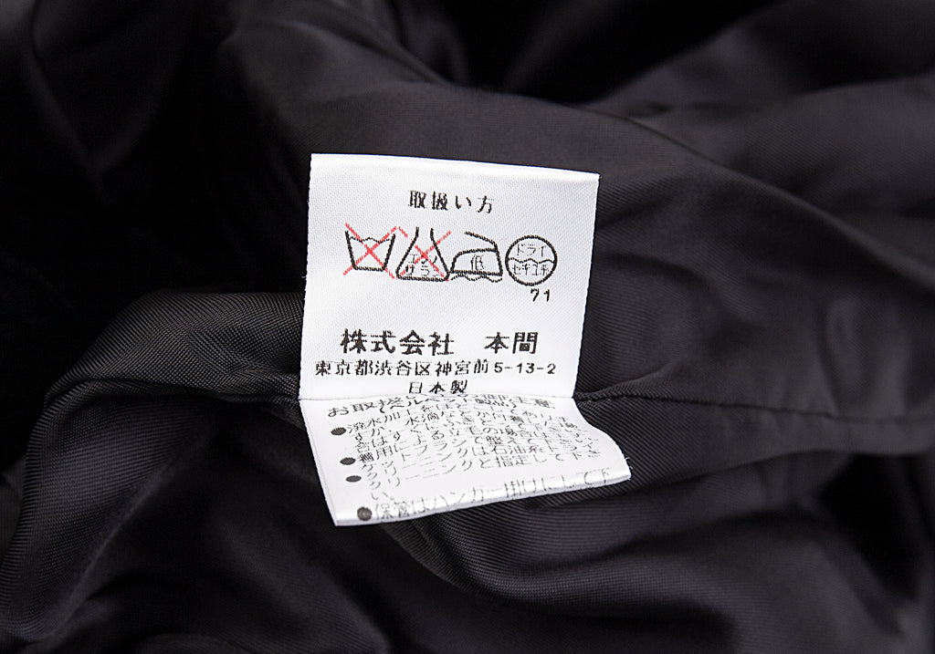 HOMMA Japan. Black Velvet Design Jacket