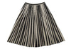 COMME des GARCONS Japan. Ivory, Black Stripe Wrap Wool Skirt