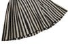 COMME des GARCONS Japan. Ivory, Black Stripe Wrap Wool Skirt