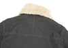 YOHJI YAMAMOTO JAPAN. Y's Faux Fur Khaki-Green, Ivory Switched Design Zip Front Blouson Jacket