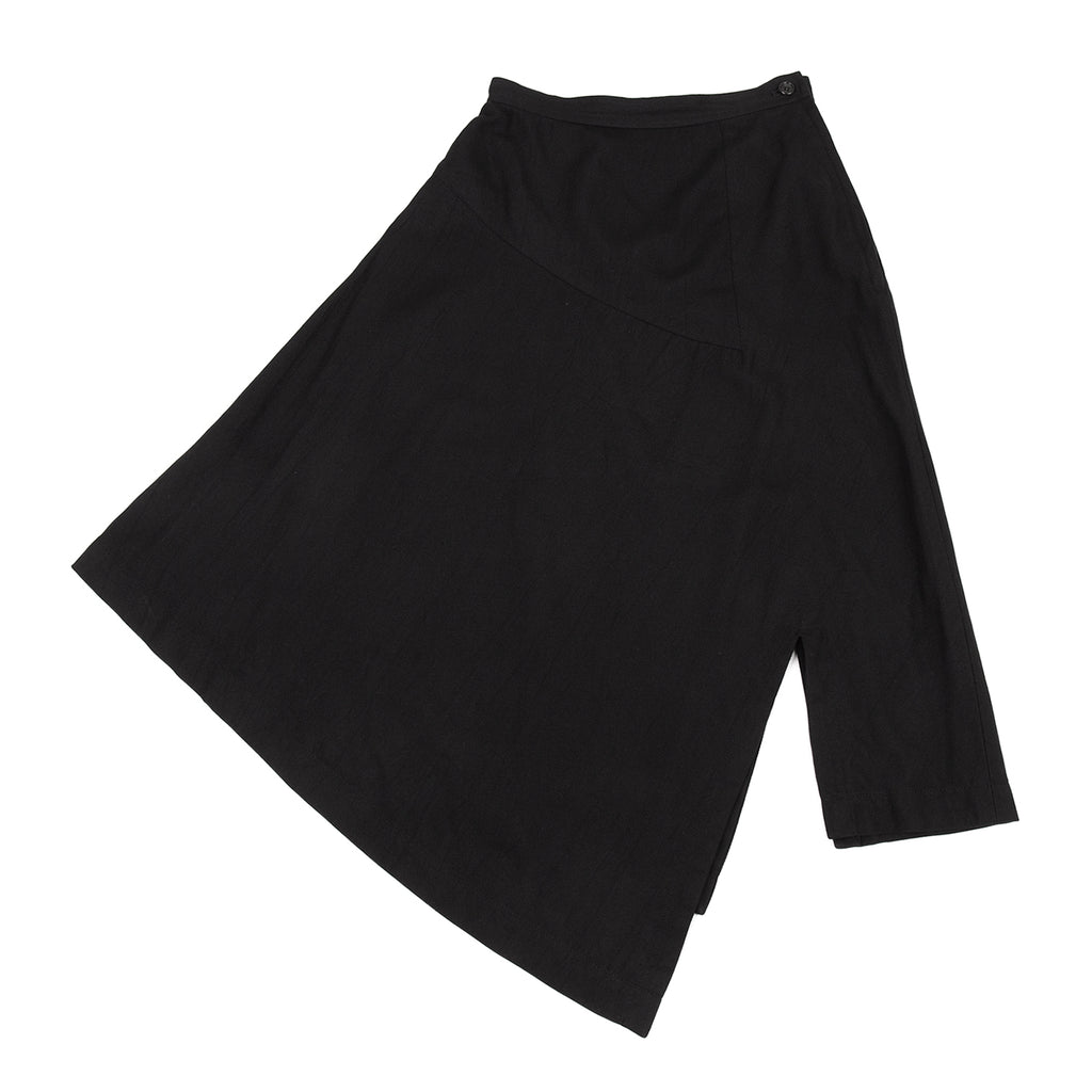 COMME des GARCONS Japan. Black Asymmetry Switching Skirt
