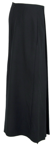 Comme des Garcons Japan. Black Wool/Rayon Blend Skirt
