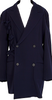 YOHJI YAMAMOTO JAPAN. Double Breasted Y's Navy Wool Taping Jacket